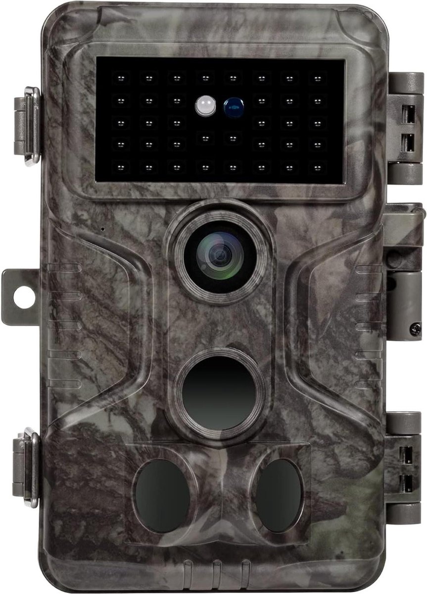 Wildlife Camera 48MP 1296P H.264 Video - Hoge kwaliteit wildlife camera met No Glow Infrared - Fast Trigger nachtzicht - bewegingsdetector - IP66 bescherming wildlife camera