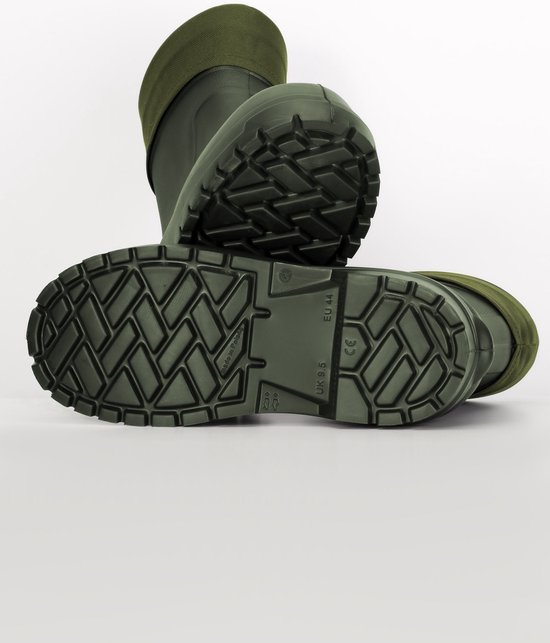 Ladeheid Heren Regenlaarzen - Gevoerd en Waterdicht Vederlicht - EVA - LA-LMG-765-Denver - Groen - 46