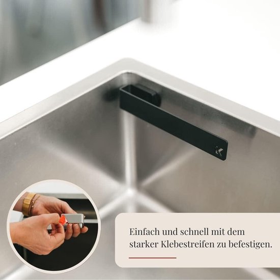 QUVIO Theedoekhouder RVS | Leen Bakker