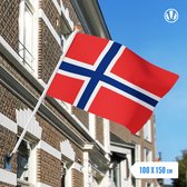 Vlag Noorwegen 100x150cm - Spunpoly