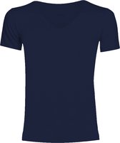 SCHIESSER Laser Cut T-shirt (1-pack) - heren shirt korte mouwen blauw - Maat: M
