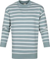 Scotch and Soda - Sweater Strepen Groen - S - Modern-fit