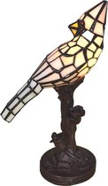 Tafellamp Tiffany 15*12*33 cm E14/max 1*25W Natuur |