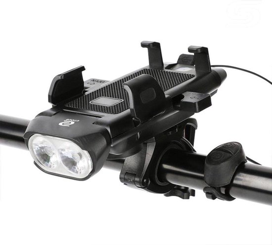 CIRYCASE Fietsverlichting, Koplamp, Oplaadbaar via USB, IP65 Waterdicht, LED -Fietsverlichting met Spotlight- en Schijnwerperbundel, 8 12 Modi, Super Helder, Voor- en Achterverlichting (2 Setje