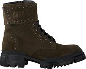 Deabused Dea-42 Veterboots - Laarzen Met Veters - Dames - Groen - Maat 41