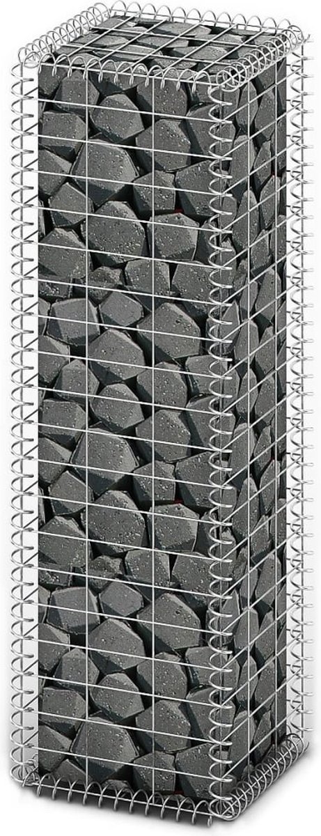 Decoways - Schanskorf met deksels 100x30x30 cm gegalvaniseerd draad