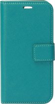 Mobiparts Saffiano Wallet Case Apple iPhone 13 Pro Turquoise hoesje