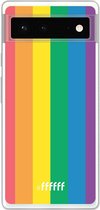 6F hoesje - geschikt voor Google Pixel 6 -  Transparant TPU Case - #LGBT #ffffff