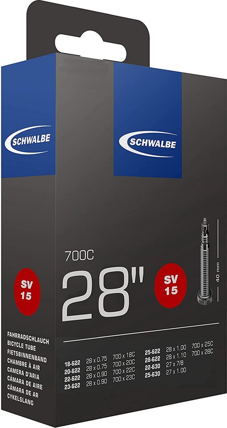 Schwalbe SV15 - Binnenband Race Fiets - Frans Ventiel - 40 mm -
