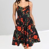 Black Poppy Dress Jurk - Vrouwen Jurk - Dames Jurk