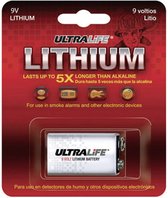 Ultralife 9V Batterij U9VLJPX9V 1stuk(s) 9V 1.2Ah