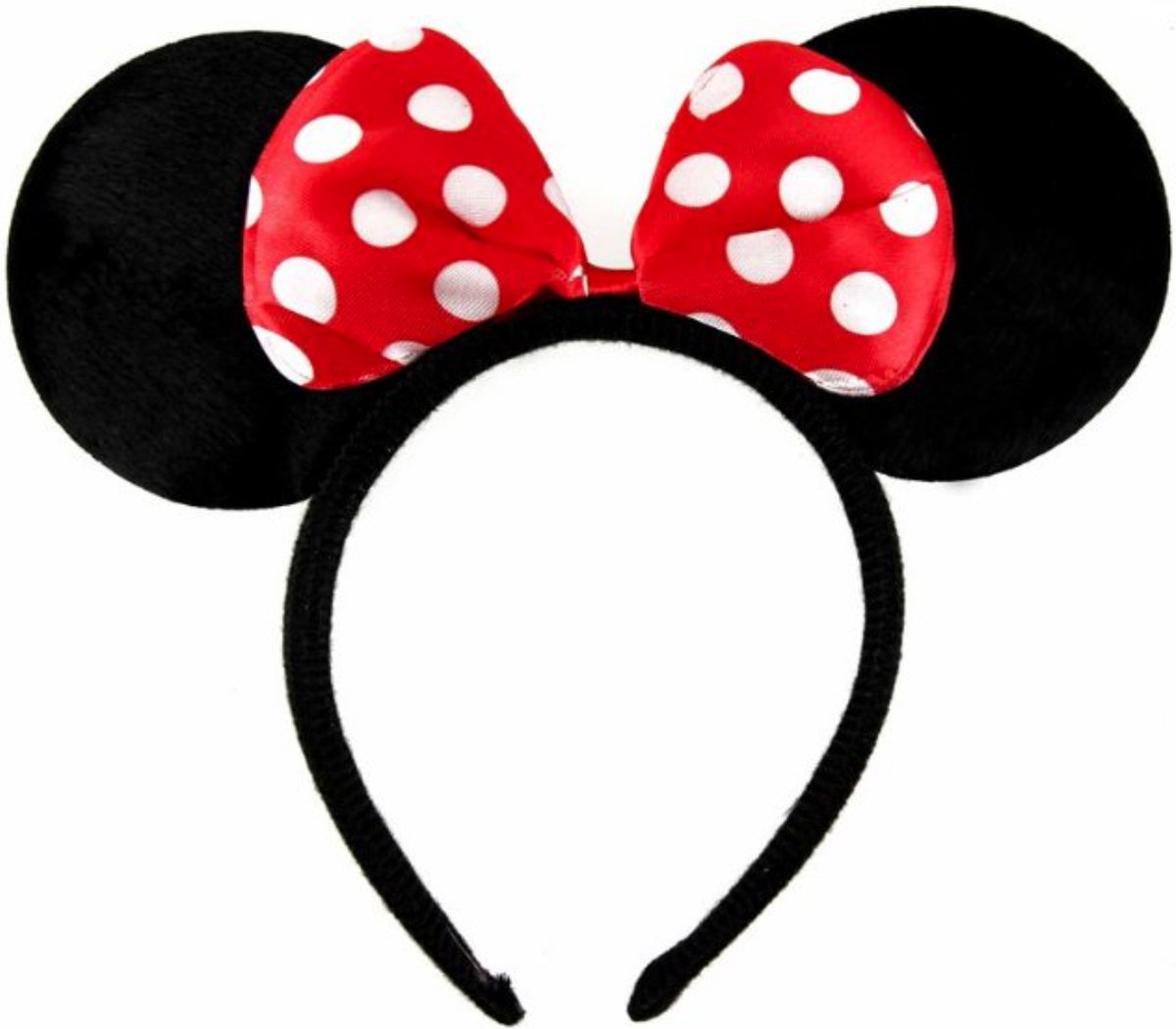 Haarband - Minnie mouse oren met grote strik - 