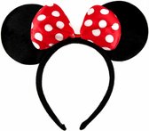 Haarband - Minnie mouse oren met grote strik