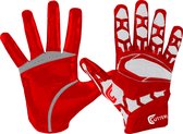 Cutters | American Football | S541 Receiver Handschoenen | Volwassenen | Rood | X-large