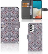 GSM Hoesje Geschikt voor Samsung Galaxy A53 Flipcover Flower Tiles