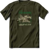 A-10 Warthog Vliegtuig T-Shirt | Unisex leger Kleding | Dames - Heren Straaljager shirt | Army F16 | Grappig bouwpakket Cadeau | - Leger Groen - M