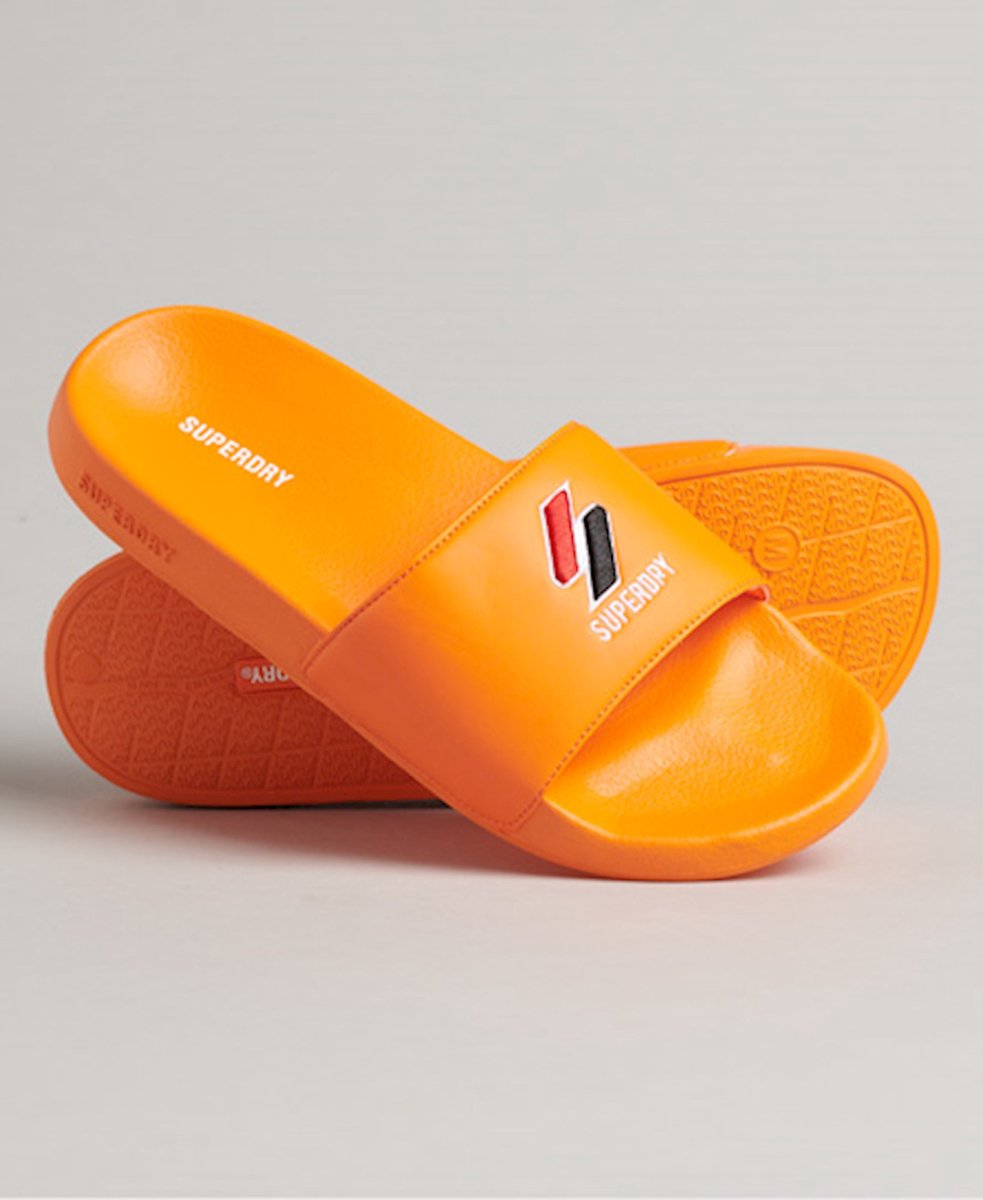 Superdry Dames Code Essential badslippers Oranje