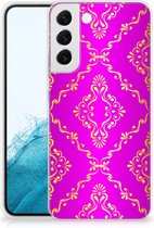 GSM Hoesje Geschikt voor Samsung Galaxy S22 Plus Beschermhoesje Barok Roze