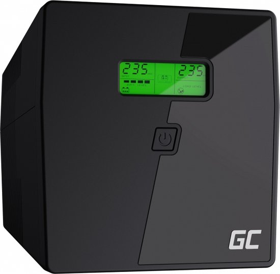 GREEN CELL UPS Microsine 1000VA 700W Met LCD Scherm - GREEN CELL - Hoofdafbeelding