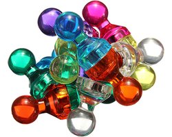 Magnetische gekleurde pionnen - 14 stuks