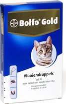 Bolfo Gold 40 Anti vlooienmiddel - Kat - 0 Tot 4 kg - 4 pipetten