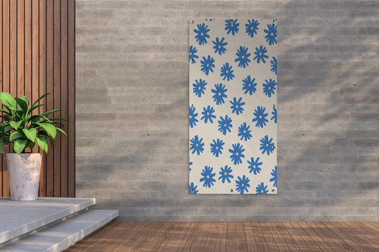 Affiche clôture Bloem - Motif - Minimalisme - 100x200 cm - Toile de jardin