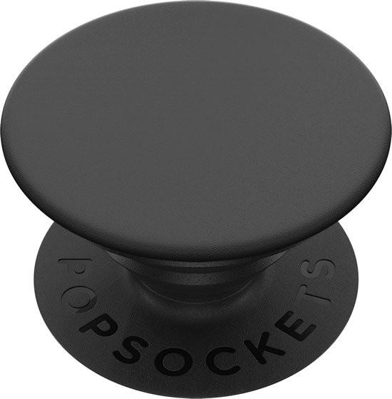 PopSockets PopGrip - Verwisselbare Telefoonbutton en Standaard - Zwart