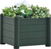 vidaXL Plantenbak verhoogd 43x43x35 cm PP groen