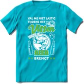 Val Me Niet Lastig Tijdens Het Vissen T-Shirt | Groen | Grappig Verjaardag Vis Hobby Cadeau Shirt | Dames - Heren - Unisex | Tshirt Hengelsport Kleding Kado - Blauw - 3XL