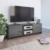 Decoways - Tv-meubel 120x30x37,5 cm spaanplaat hoogglans grijs