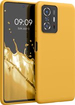 kwmobile telefoonhoesje voor Xiaomi 11T / 11T Pro - Hoesje voor smartphone - Back cover in honinggeel