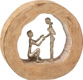 - Figuur | hout | naturel | 28x6x (h)27 cm