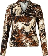 ES&SY Naniek Jersey Shirt - Brown/Multi-Colour - maat 36