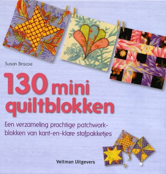 Cover van het boek '130 miniquiltblokken' van S. Briscoe
