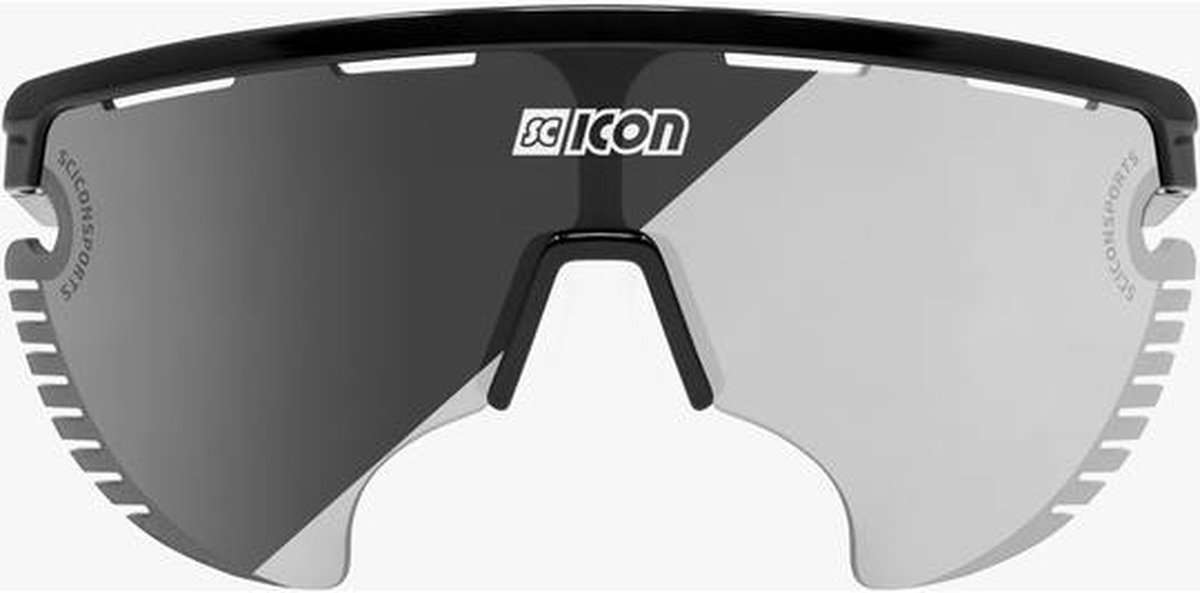 Scicon - Fietsbril - Aerowing Lamon - Zwart Gloss - Fotochrome Lens Zilver
