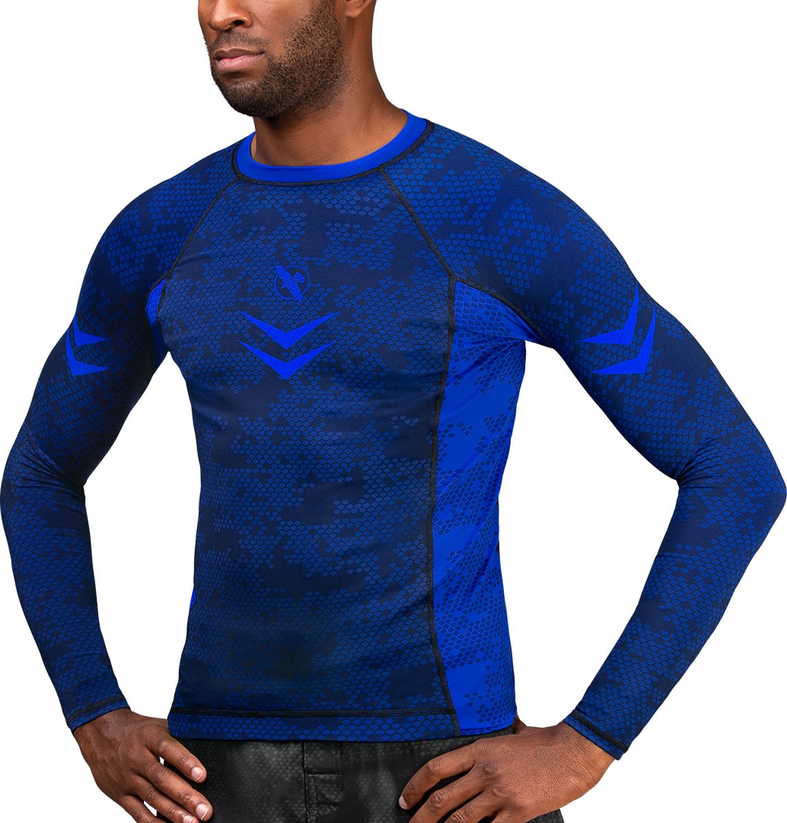 Hayabusa Arrow Ranked Long Sleeve Rashguard - Blauw - maat L