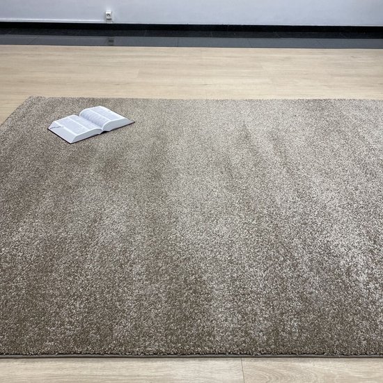 Tapis Taupe Poils Ras Tapis Koho Amazing Touch - 80x150cm - Moderne - Salon - Salon - Chambre - Salle à manger