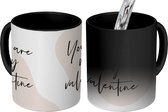 Magische Mok - Foto op Warmte Mokken - Koffiemok - Quotes - Spreuken - You are my Valentine - Mannen - Vrouwen - Magic Mok - Beker - 350 ML - Theemok - Mok met tekst