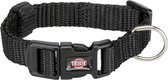 Trixie halsband hond premium zwart 35-55X2 CM