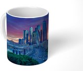 Mok - Zonsondergang boven Moskou in Rusland - 350 ML - Beker - Uitdeelcadeautjes