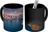 Magische Mok - Foto op Warmte Mok - Luchtfoto over een stad in Panama - 350 ML - Uitdeelcadeautjes