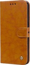 Xiaomi Mi 8 Hoesje - Mobigear - Wallet7 Serie - Kunstlederen Bookcase - Cognac - Hoesje Geschikt Voor Xiaomi Mi 8