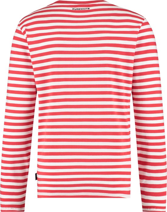 ondernemen Echt niet ijzer Purewhite - Heren Slim Fit T-shirt - Rood - Maat XL | bol.com