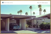 JUNIQE - Poster met kunststof lijst Palm Springs 5415 -20x30 /Blauw &