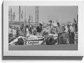 Walljar - Formule 1 Williams-Ford '81 - Muurdecoratie - Canvas schilderij