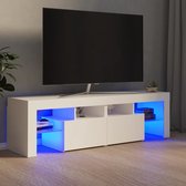 vidaXL Tv-meubel met LED-verlichting 140x35x40 cm wit