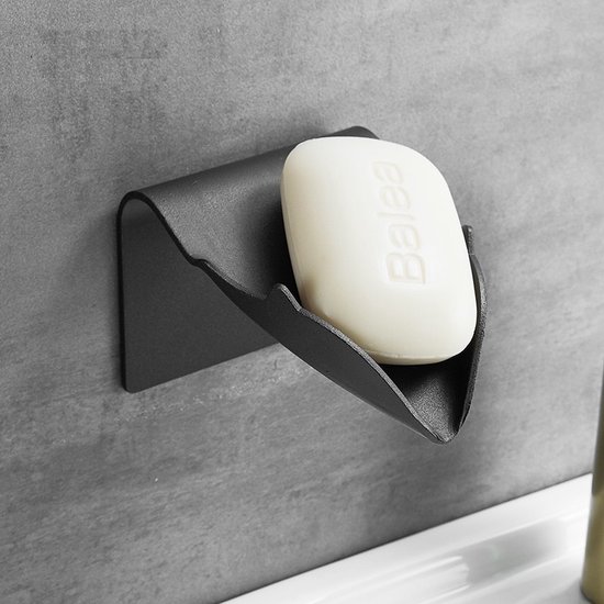 Zeephouder Zeepbakje Hangend Douche Muur Zonder Boren Zwart bol
