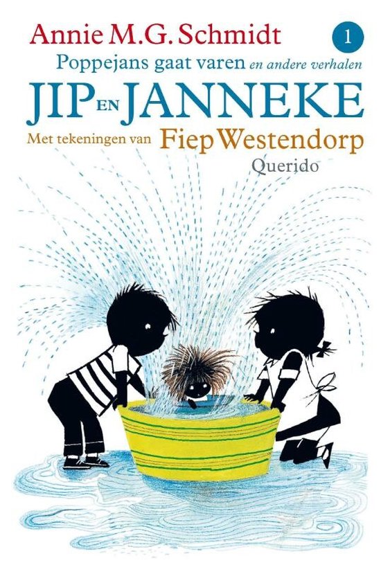 Cover van het boek 'Jip en Janneke / Poppejans gaat varen' van Annie M.G. Schmidt