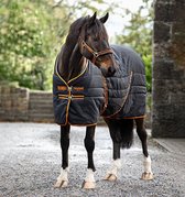 Horseware Rambo Staldeken 200gr Black/Orange - 6.9 (205) - Regendeken | Staldekens paard