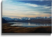 Walljar - Winter Alps - Muurdecoratie - Canvas schilderij